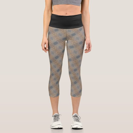 Leggings Capri Textura #4 de obra Amanecer (Recto)