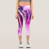 Leggings Capri Texture de pierre de gemme semi-précieuse (Recto)