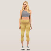 Leggings Capri texture dorée (Recto)