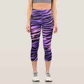 Leggings Capri Tiger Grandes Fourrure animale Métallique (Recto)