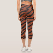 Leggings Capri Tiger Stripe Wild Pattern (Verso)