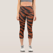Leggings Capri Tiger Stripe Wild Pattern (Recto)