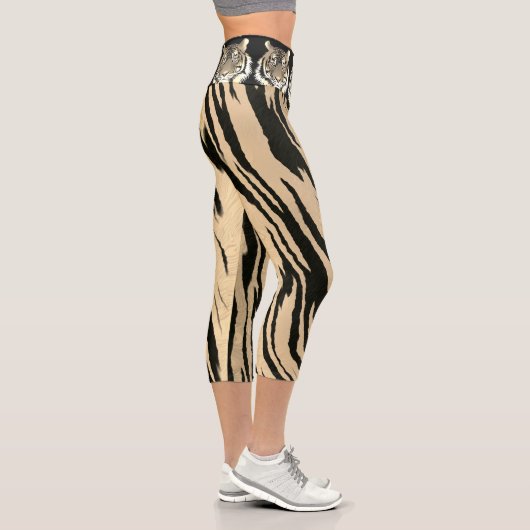 Leggings Capri Tigre majestueux (Droite)