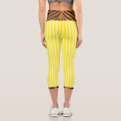 LEGGINGS CAPRI "TIGRESSE CITRON" - TAILLE HAUTE (Verso)