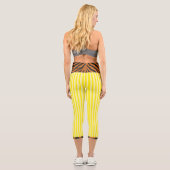 LEGGINGS CAPRI "TIGRESSE CITRON" - TAILLE HAUTE (Verso)