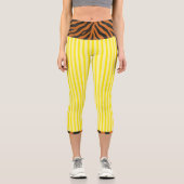 LEGGINGS CAPRI "TIGRESSE CITRON" - TAILLE HAUTE (Recto)