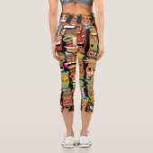 Leggings Capri TIKI Pattern 5 (Verso)