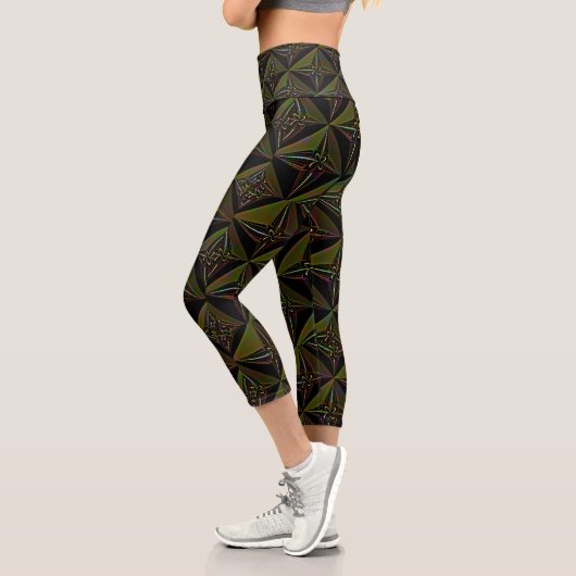 Leggings Capri "Tirer les Ficelles" Capris Taille Haute (Gauche)