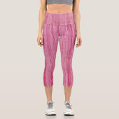 Leggings Capri Tissu de crêpe rose (Recto)