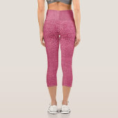 Leggings Capri Tissu rose sur capris (Verso)