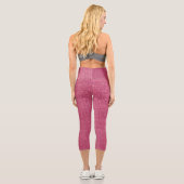 Leggings Capri Tissu rose sur capris (Verso)