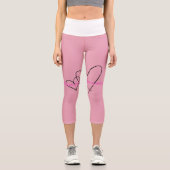 Leggings Capri Toile Intérieure – L'art de la force cachée (Recto)