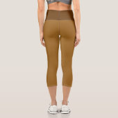 Leggings Capri Tons Brown, simples, chauds et douillets (Verso)