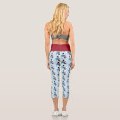 Leggings Capri Top Hat Snowman (Verso)