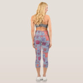 Leggings Capri tortues de mer colorées (Verso)