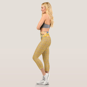 Leggings Capri Tour de couleur amusant