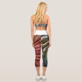 Leggings Capri Tourbillon Mandala 3D Hypnotique (Verso)