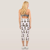 Leggings Capri Tourne-disque dessin animé (Verso)
