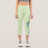 Leggings Capri Tournesol et papillon Ukraine soutien (Recto)