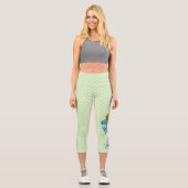 Leggings Capri Tournesol et papillon Ukraine soutien (Recto)