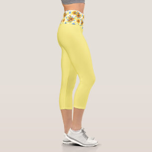 Leggings Capri Tournesol Jaune
