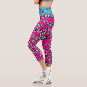 Leggings Capri Toux de différents sons : "콜 록 록 콜" (kollok kollok