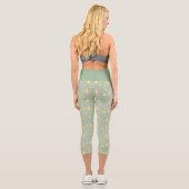 Leggings Capri tranche de citron et motif de chat (Verso)