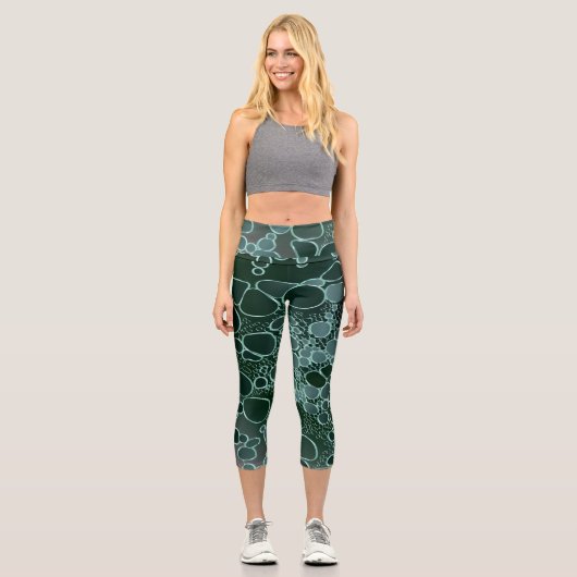 Leggings Capri Travail numérique Abstrait 9 (Recto)