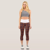Leggings Capri Trellis de la chute étoilée épicée (Recto)