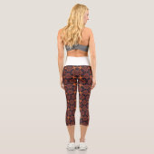 Leggings Capri Trellis de la chute étoilée épicée (Verso)
