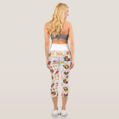 Leggings Capri Trésor du jolly roger pirate (Verso)