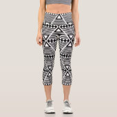 Leggings Capri Triangle tribal aztèque (Recto)