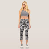 Leggings Capri Triangle tribal aztèque (Recto)