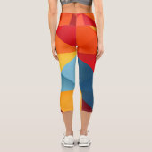 Leggings Capri Triangles colorés (Verso)