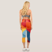 Leggings Capri Triangles colorés (Verso)