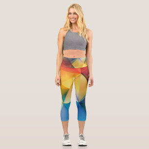 Leggings Capri Triangles dans les couleurs arc-en-ciel