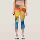 Leggings Capri Triangles dans les couleurs arc-en-ciel (Recto)