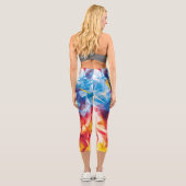 Leggings Capri Triangles dans les couleurs primaires vives (Verso)