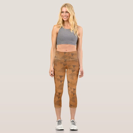 Leggings Capri Triangles Motif 5 (Recto)