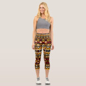 Leggings Capri Tribal d'Afrique (Recto)