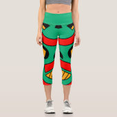 Leggings Capri Tribal de la peur africaine (Recto)