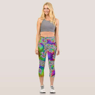 Leggings Capri Tripant vibrant gras tripant spirale arc-en-ciel f