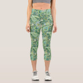 Leggings Capri Trippy Hippy Retro Paisley (Recto)