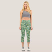 Leggings Capri Trippy Hippy Retro Paisley (Recto)