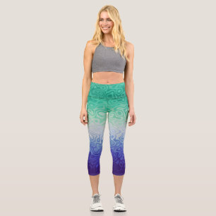 Leggings Capri Trippy Ripply Funky Boho MLM Amour Entre Hommes Fi