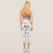 Leggings Capri Trois petites fleurs (Verso)
