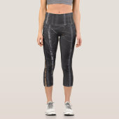 Leggings Capri Troncs d'argent et d'or (Recto)