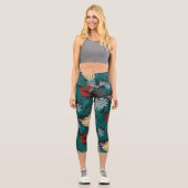 Leggings Capri Tropical foncé (Recto)
