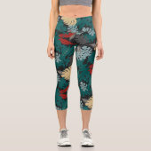 Leggings Capri Tropical foncé (Recto)
