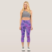 Leggings Capri Tropical Leaves Pattern 19 (Recto)